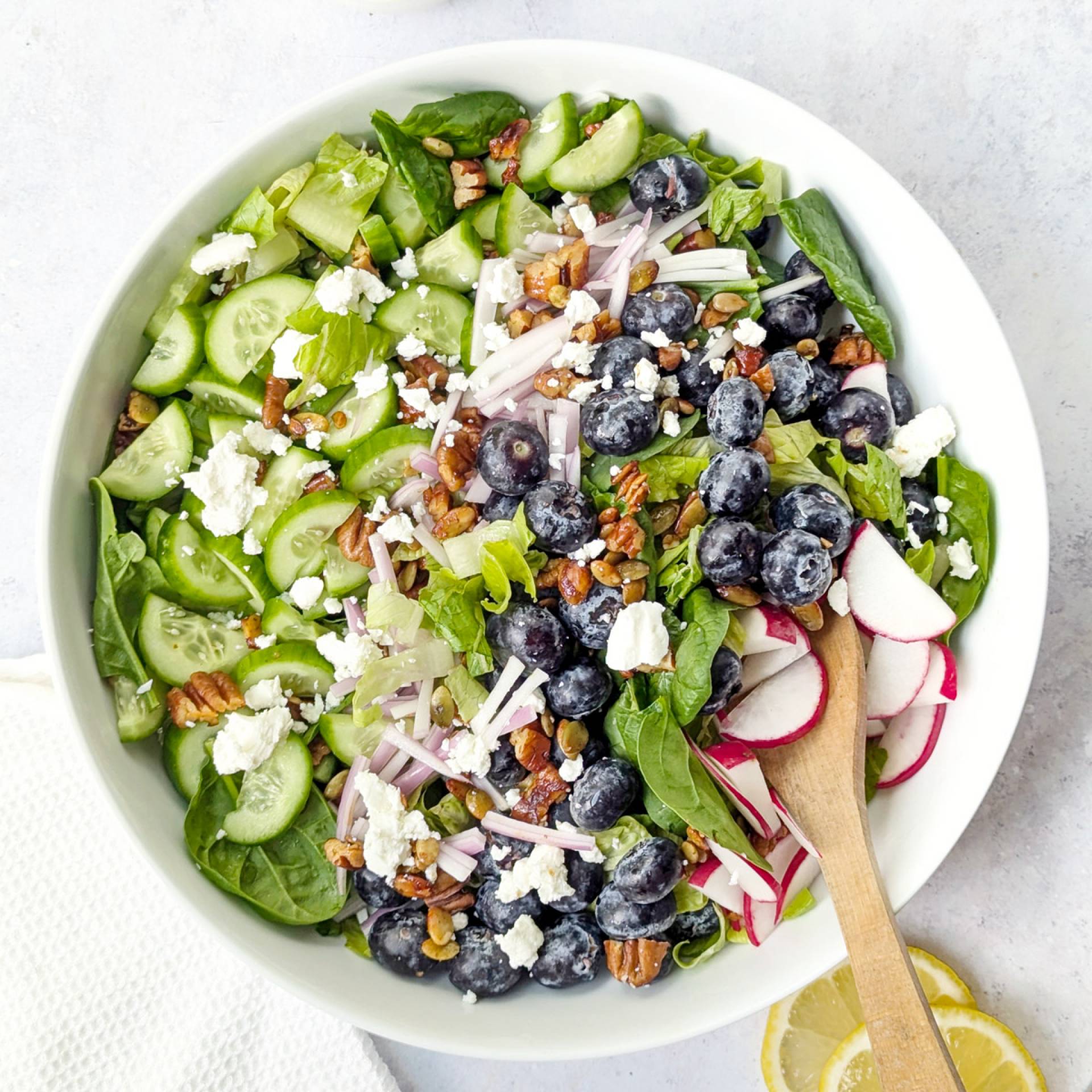 Blueberry Goat Cheese Salad