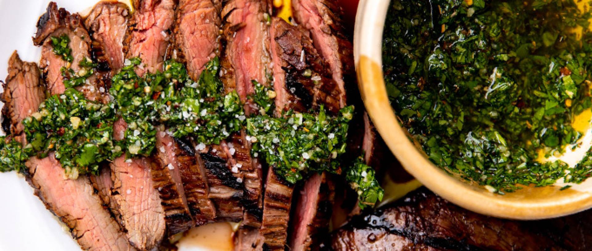 Grilled Steak with Chimichurri Sauce