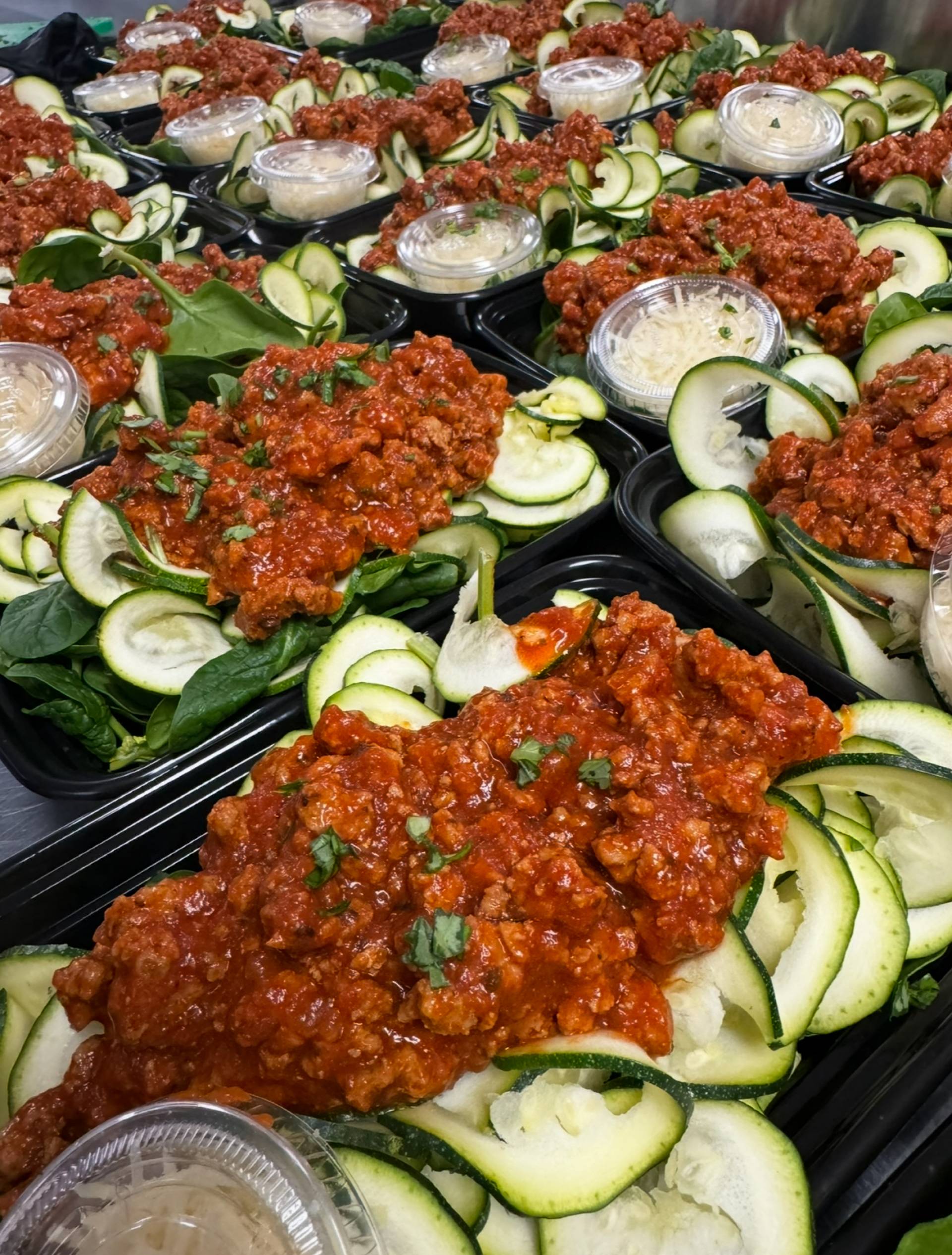 Ground Turkey Zucchini Noodle Bowl