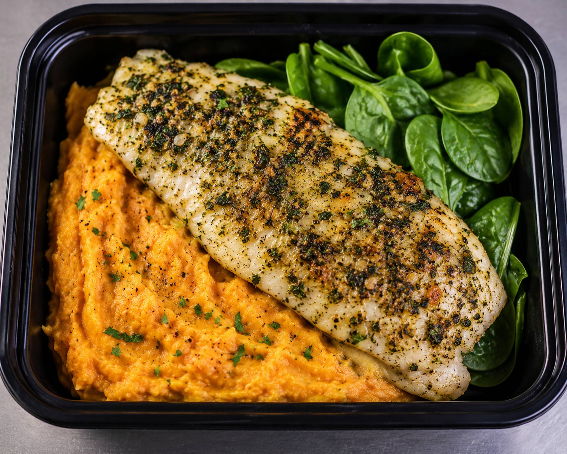 Herb Crusted Branzino
