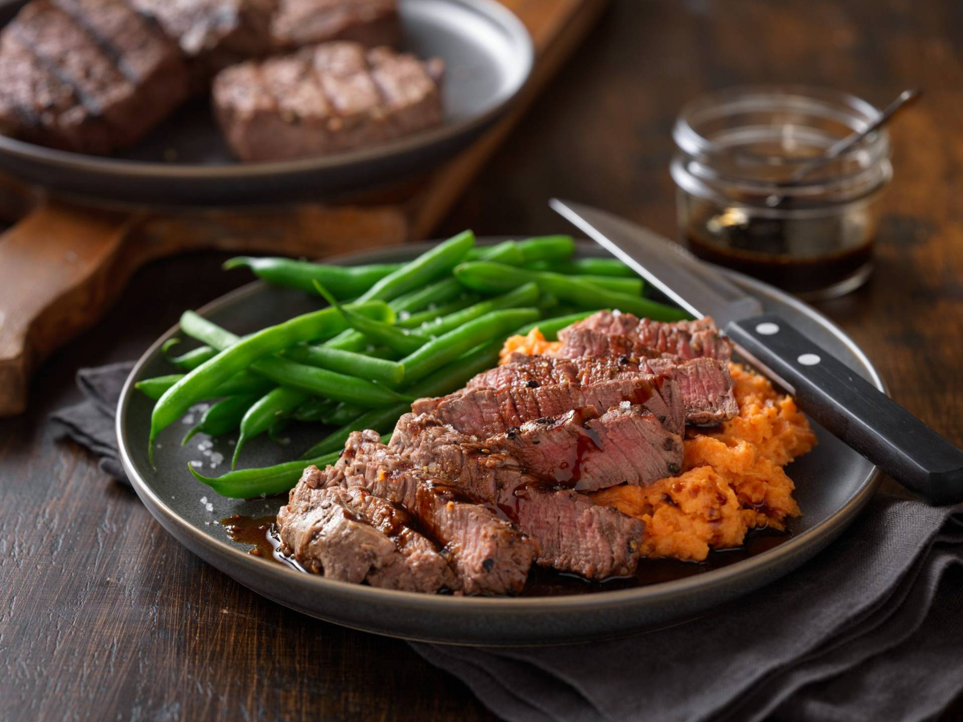 Tropical Rum Glazed Steak