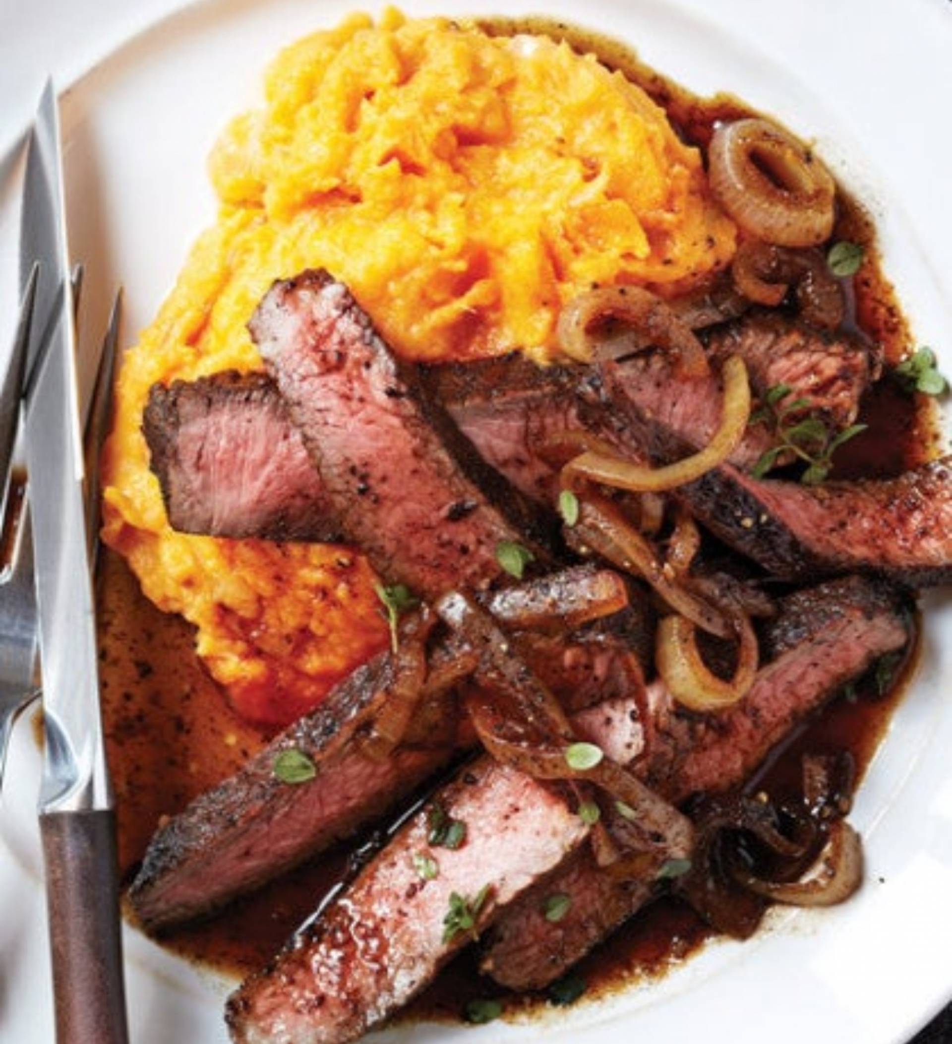 Mandarin Orange Glazed Steak