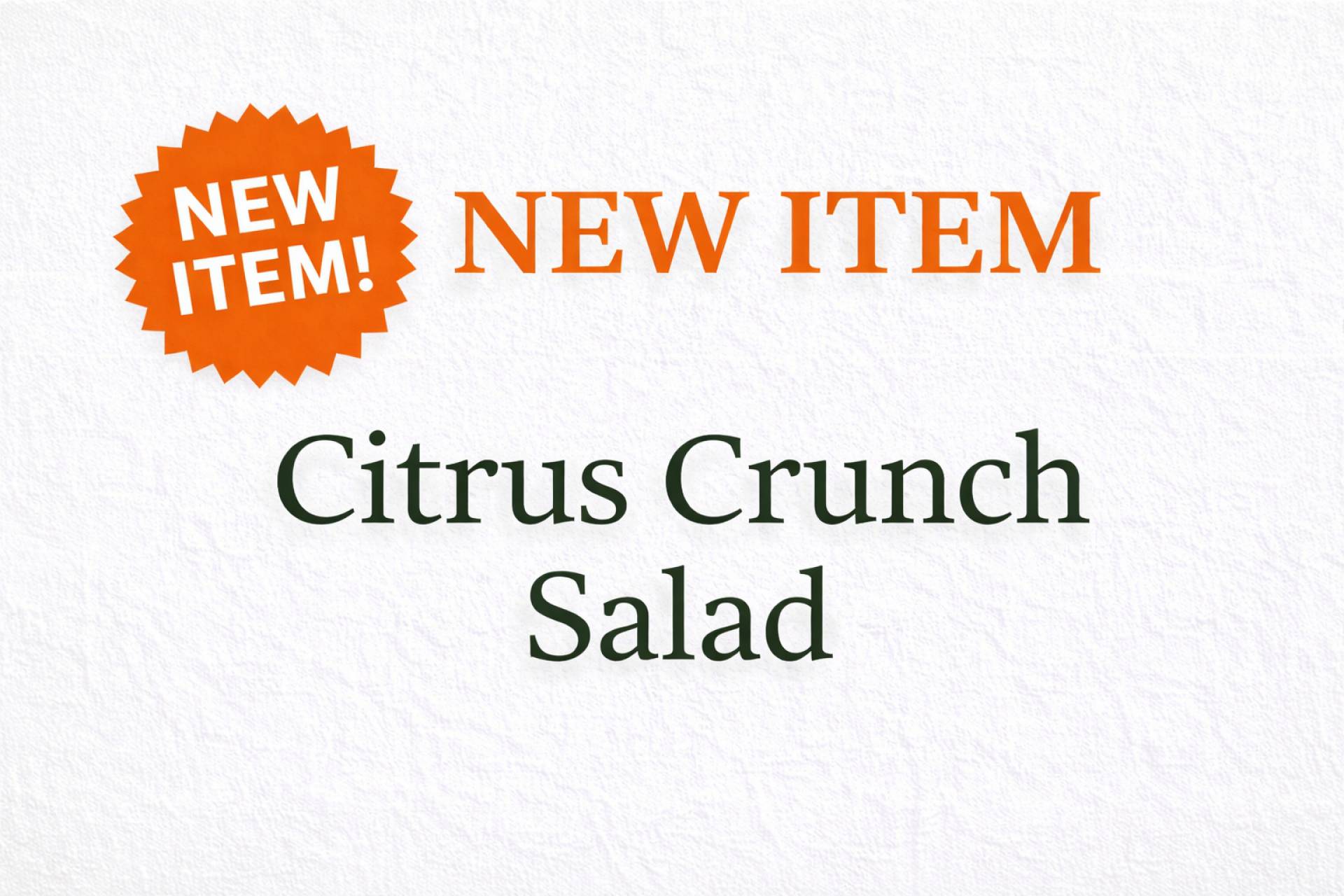 Citrus Crunch Salad