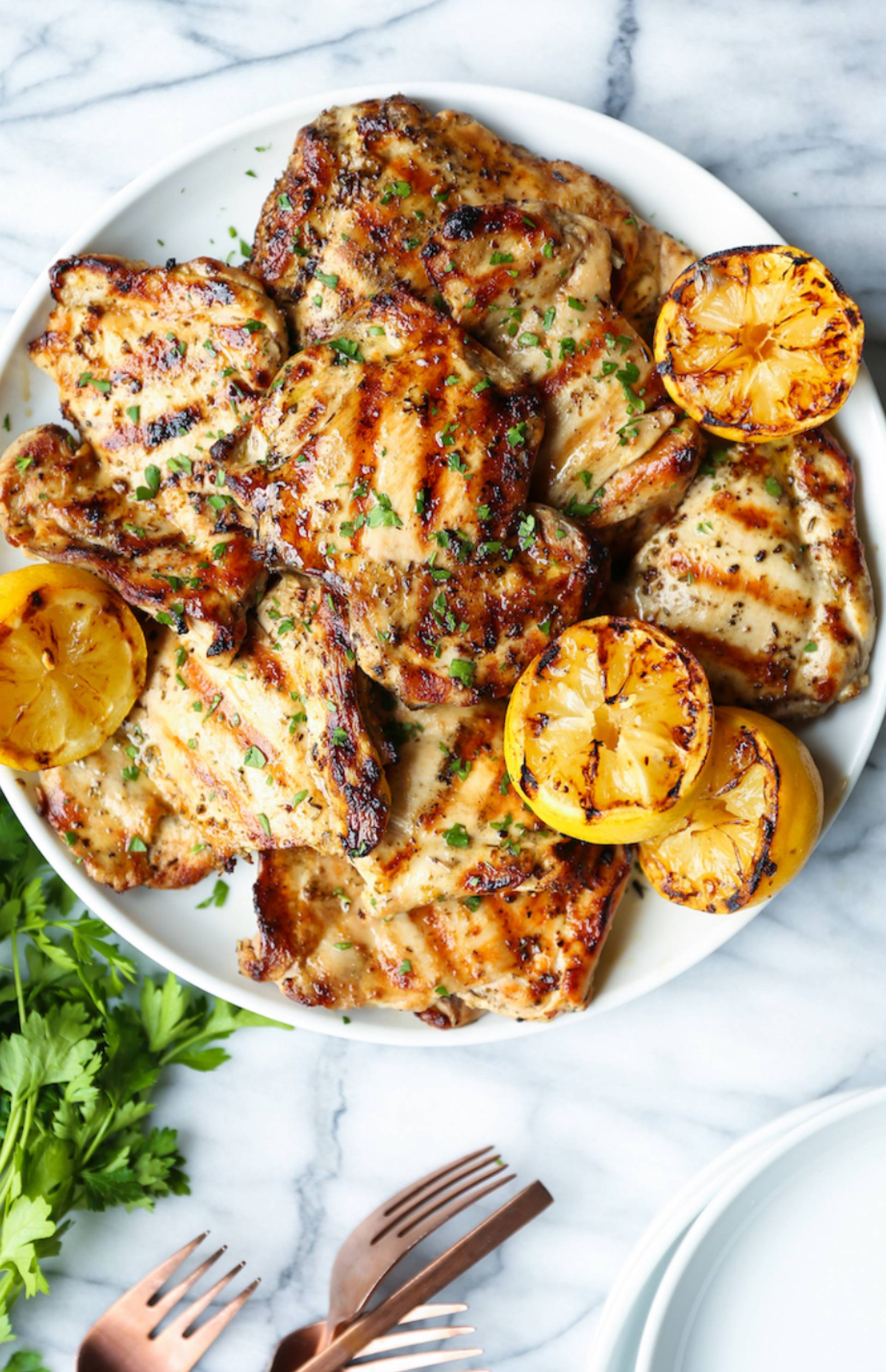 Lemon Garlic Chicken Bowl