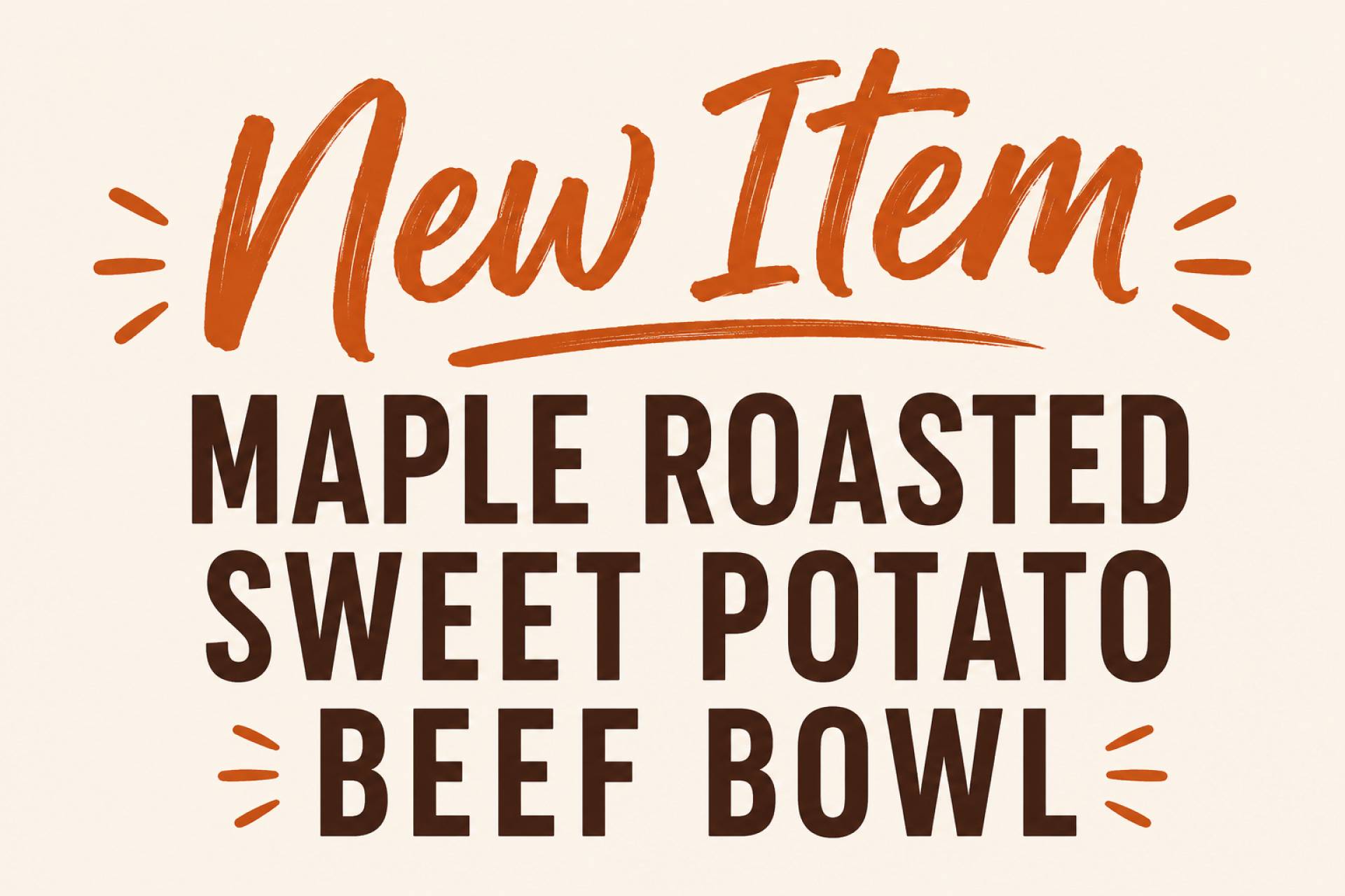 Maple Roasted Sweet Potato Beef Bowl