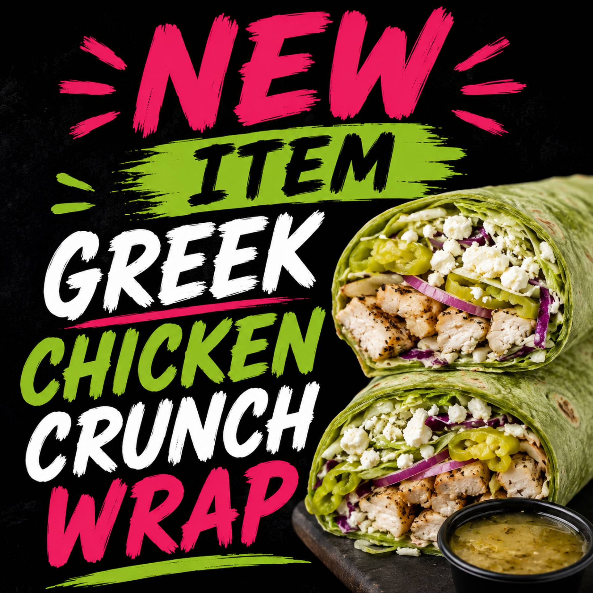 Greek Chicken Crunch Wrap